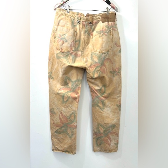 One Teaspoon tropical Safari Pants, size 30 drawstring waist, tapered leg - Picture 3 of 9